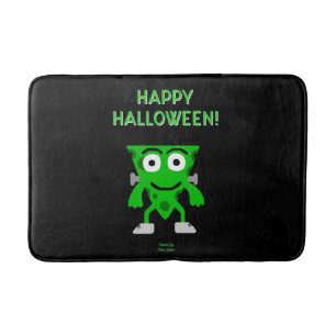 FrankenCheese Halloween Greetings Bath Mat
