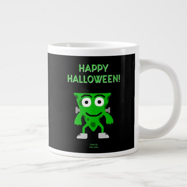 FrankenCheese Halloween Greetings Jumbo Mug (Right)