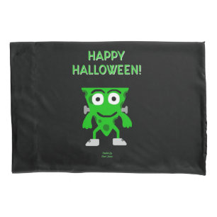 FrankenCheese Halloween Greetings Pillowcase 