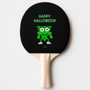 FrankenCheese Halloween Greetings Ping Pong Paddle