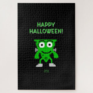 FrankenCheese Halloween Greetings Puzzle