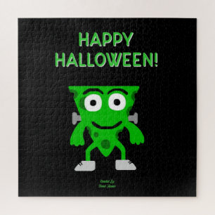 FrankenCheese Halloween Greetings Puzzle