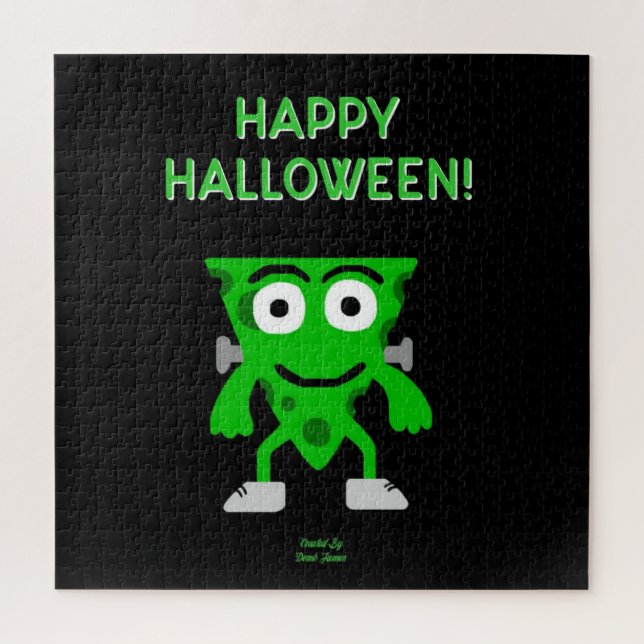 FrankenCheese Halloween Greetings Puzzle (Vertical)