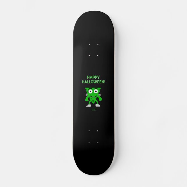 FrankenCheese Halloween Greetings Skateboard (Front)