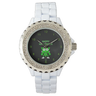 FrankenCheese Halloween Greetings Women's Watch