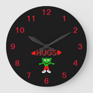 FrankenCheese Hugs Acrylic Wall Clock