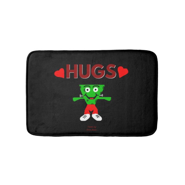 FrankenCheese Hugs Small Bath Mat (Front)