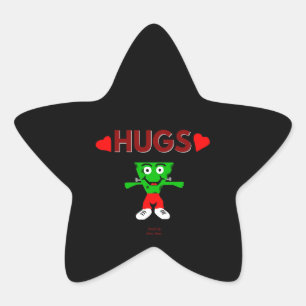 FrankenCheese Hugs Star Sticker