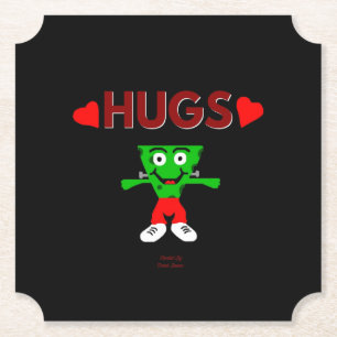 FrankenCheese Hugs Ticket Paper Coaster