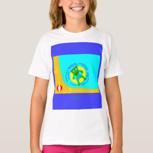 FrankenCheese Summer Girls White Basic T Shirt
