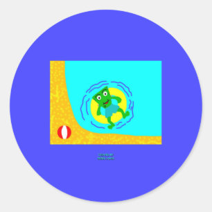 FrankenCheese Summer Round Sticker