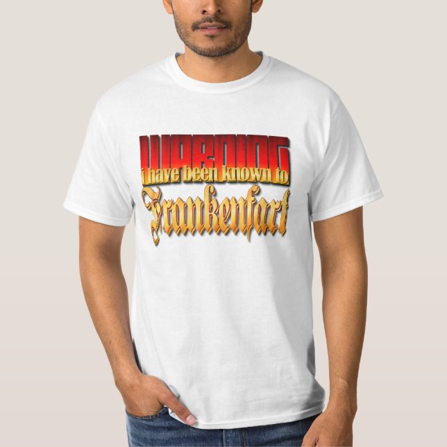Frankenfart Warning T-Shirt (Front)
