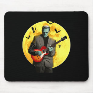Frankenguitar Plays Electric Guitar Halloween Mouse Pad