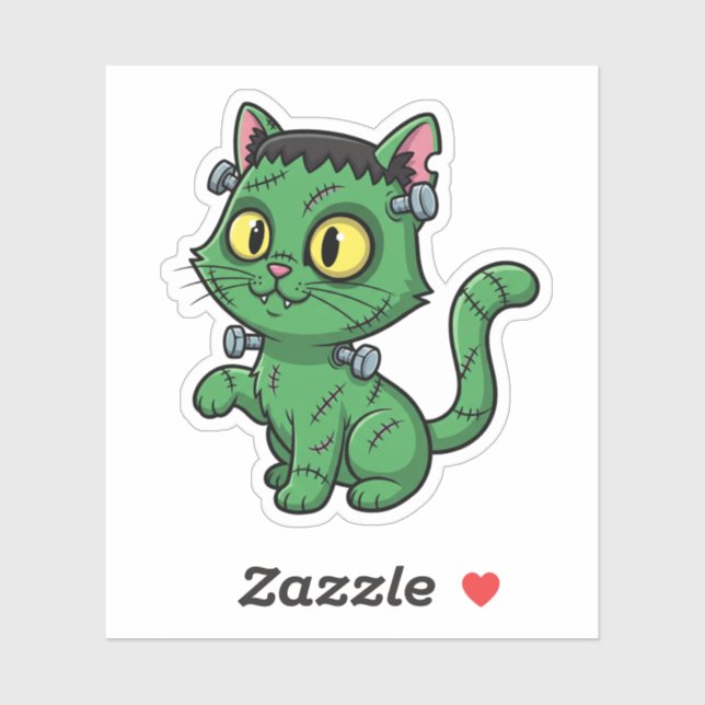 Frankenkitty – Cute Frankenstein Cat Halloween (Sheet)