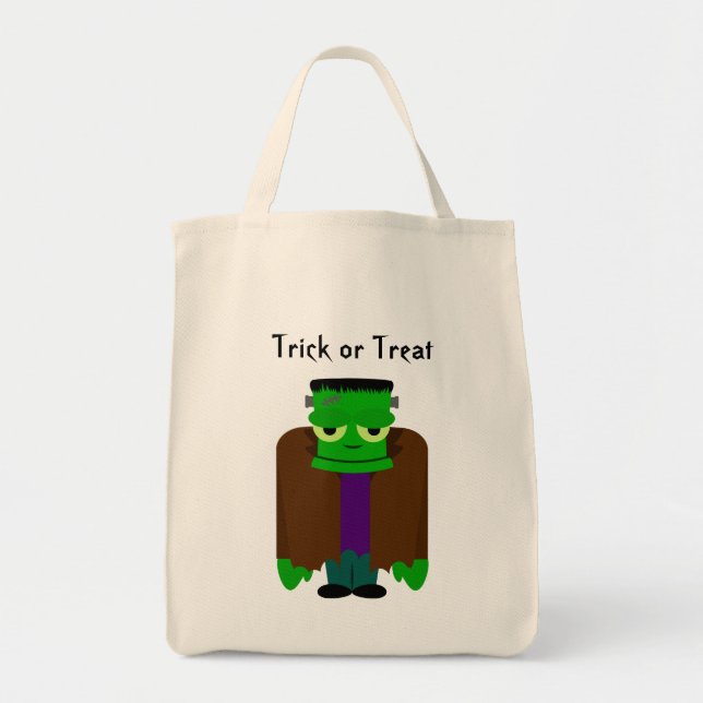 Frankenmonster Halloween dress up loot Tote Bag (Front)