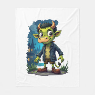 Frankenmoo Fleece Blanket