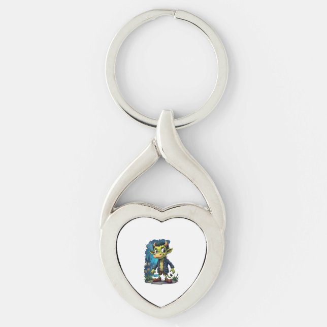 Frankenmoo Keychain (Front)