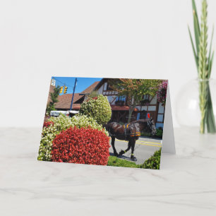 Frankenmuth horse drawn carriage thank you card