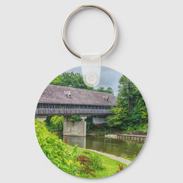 Frankenmuths Covered Bridge Keychain (Front)