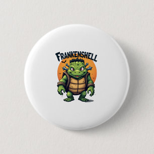Frankenshell Turtle 2 Inch Round Button