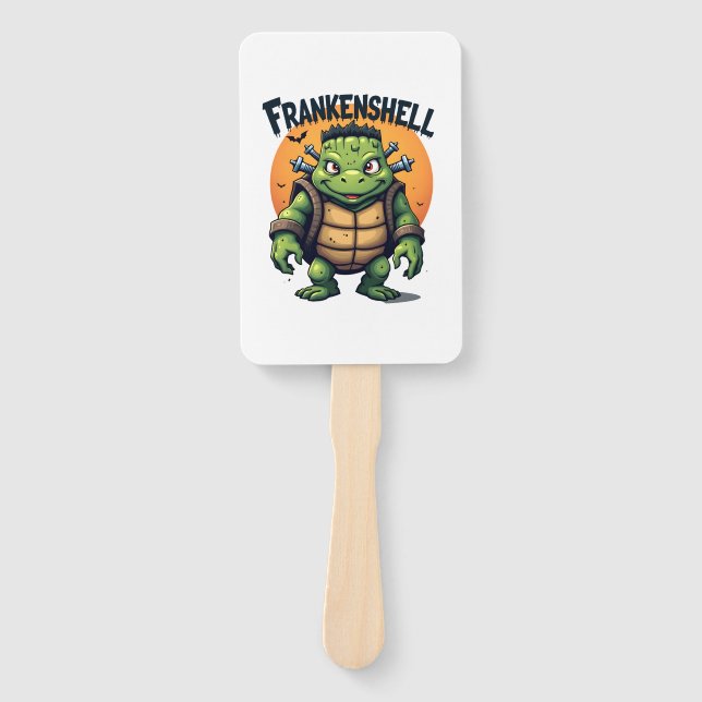 Frankenshell Turtle Hand Fan (Front)