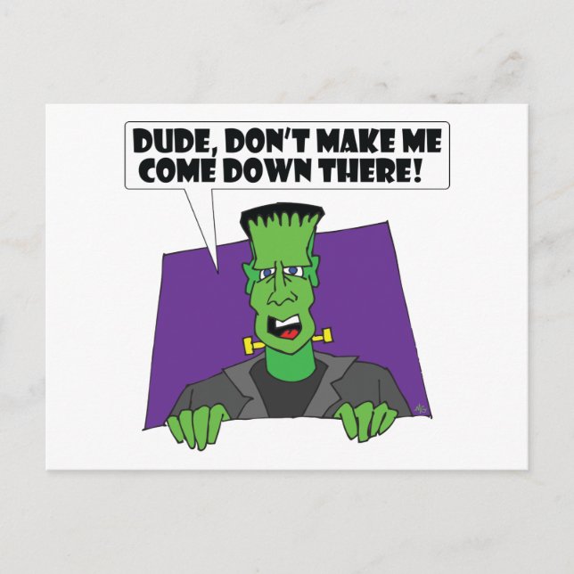 FRANKENSTEIN anger Postcard (Front)