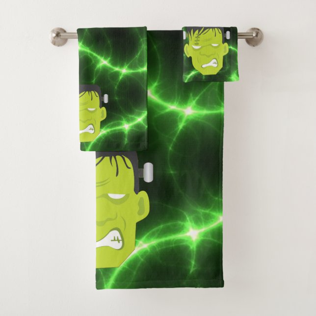 Frankenstein Bathroom Towel Set (Insitu)