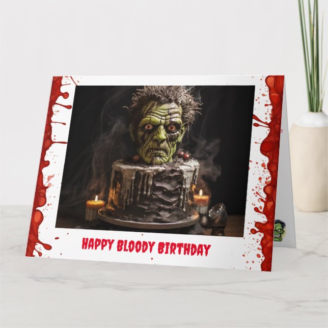 Frankenstein Birthday Card (Front)