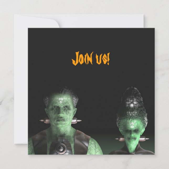 Frankenstein & Bride - Invitation à la fête d'Hall (Devant)