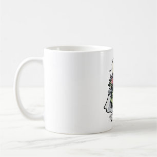 Frankenstein Bride Monster Halloween Art Coffee Mug