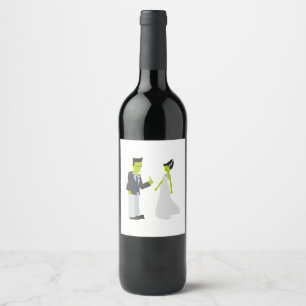 Frankenstein & Bride Wine Label