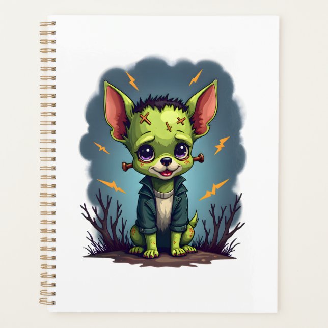 Frankenstein Chihuahua Shock Planner (Front)