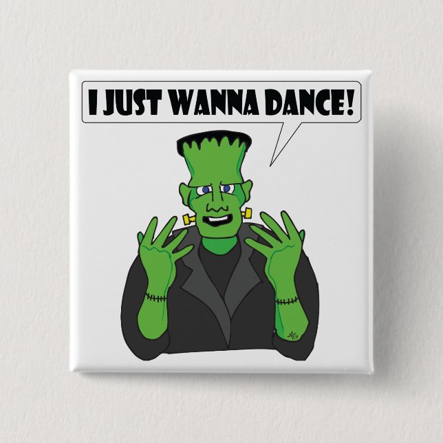 FRANKENSTEIN dance 2 Inch Square Button (Front)