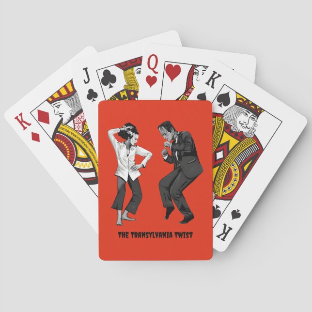 Frankenstein Dancing Playing Cards (Back)
