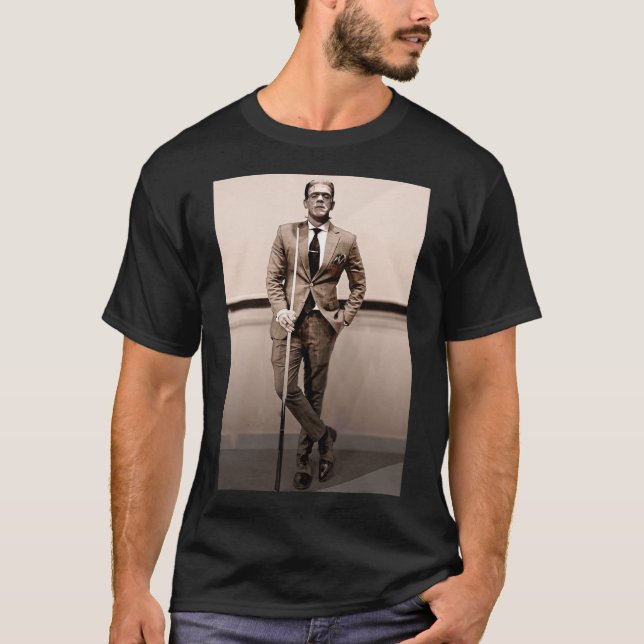 Frankenstein Dapper Frankenstein Monster In Suit H T-Shirt (Front)