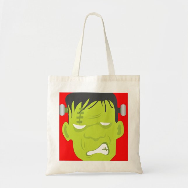 Frankenstein Face Tote Bag (Front)