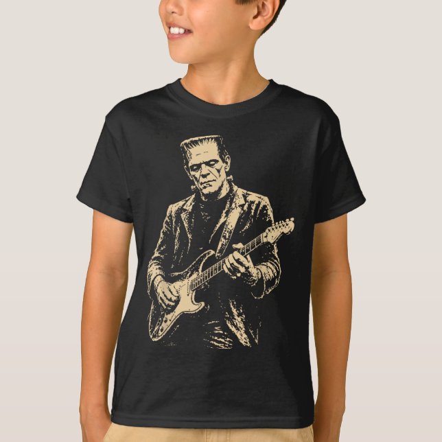 Frankenstein Guitar T-Shirt (Front)