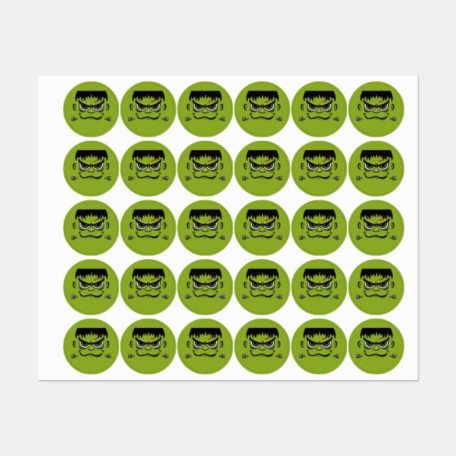 Frankenstein Halloween Face (Sheet)