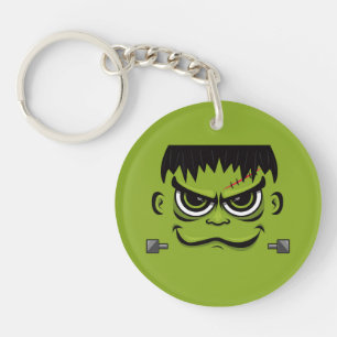 Frankenstein Halloween Face Keychain
