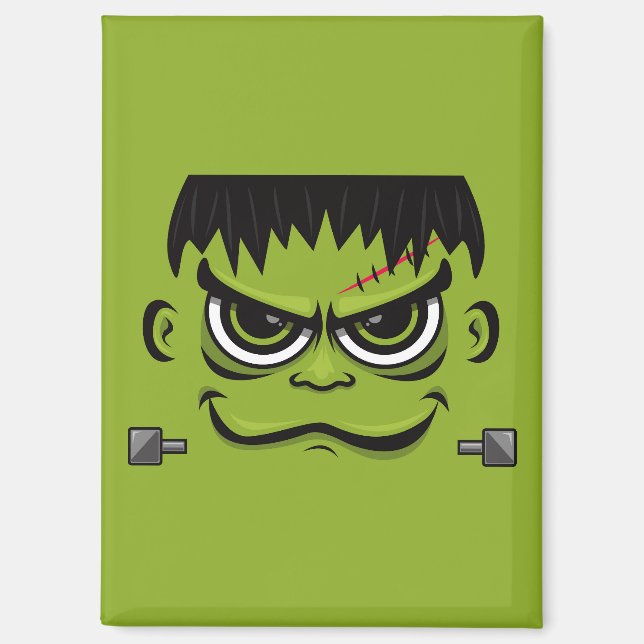 Frankenstein Halloween Face Magnet (Front)