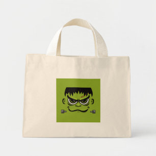 Frankenstein Halloween Face Mini Tote Bag