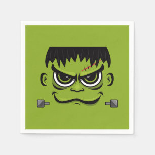 Frankenstein Halloween Face Napkin