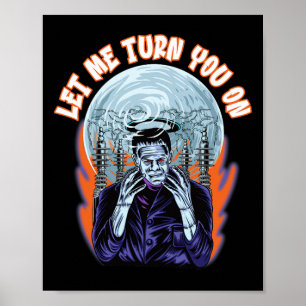 Frankenstein Halloween S Horror Vintage Funny Horr Poster