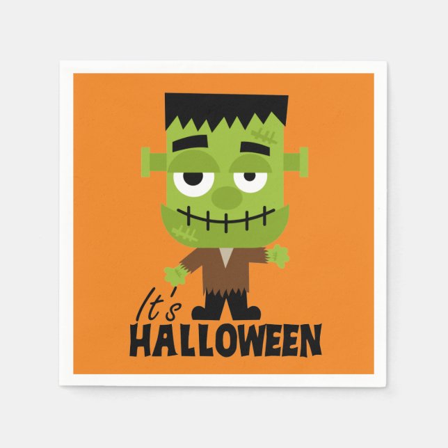 Frankenstein It's Halloween Napkin (Front)