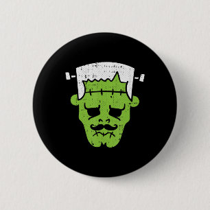 Frankenstein Lazy Halloween Costume Horror Movie M 2 Inch Round Button