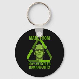Frankenstein Made From 100% Recycled Human Parts H Keychain