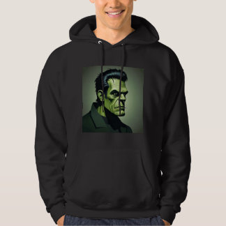 frankenstein mens black hoodie