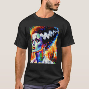 Frankenstein Monster And Bride Halloween Matching T-Shirt