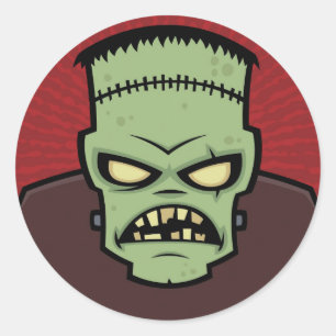 Frankenstein Monster Classic Round Sticker
