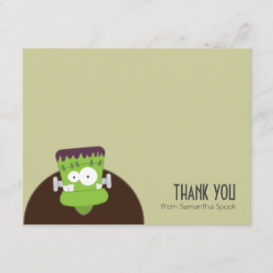 Frankenstein Monster   Flat Thank You Note Cards